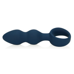  Loveline Plug Teardrop Baltic M 10.5 x 3.5cm Bleu